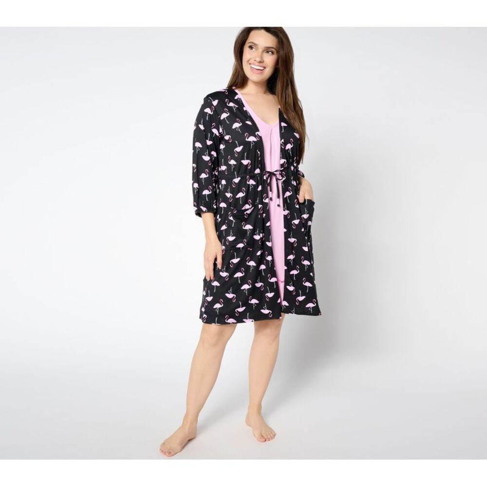 Cuddl Duds Women's Sleepwear Sz M Cool Airy Making Waves Multi-colored A637445